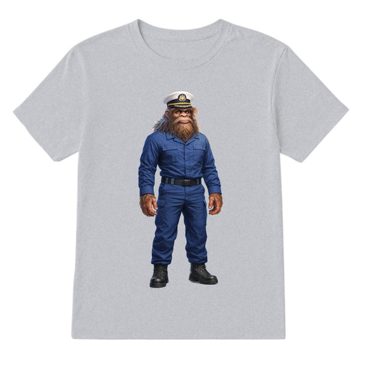 Bigfoot Sasquatch Coast Guard T-Shirt Gildan 5000 T Shirt