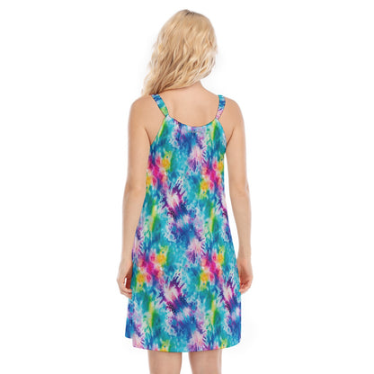 Hippie Yoga Bigfoot / Sasquatch, Woman’s Sleeveless Cami Dress