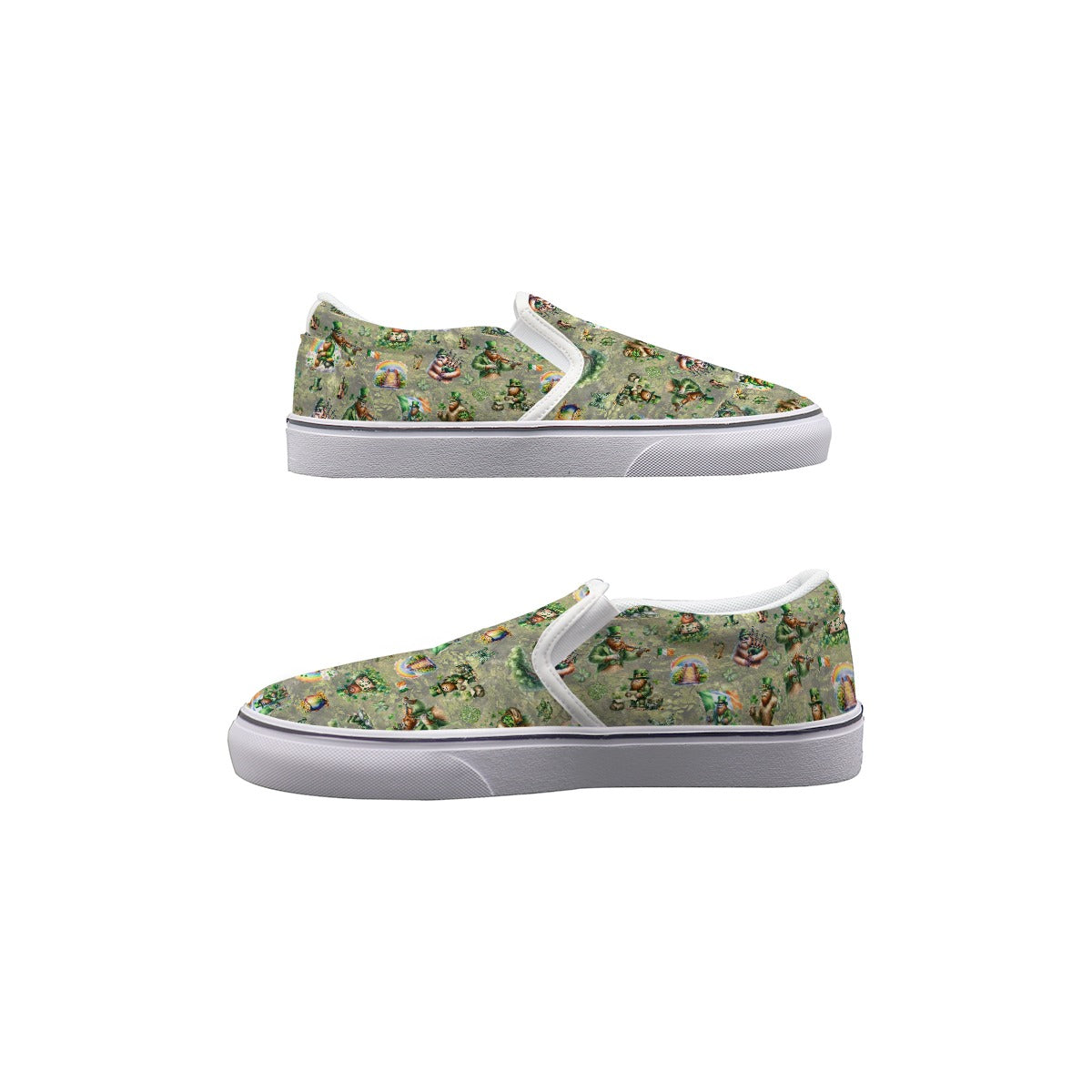 10 Bigfoot / Sasquatch Designs, Men's Slip On Sneakers