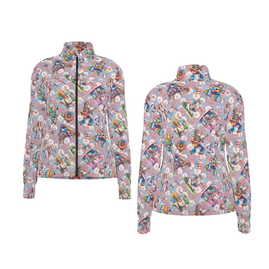 8 Patriotic Designs, Women’s Long Sleeve Thumbhole Jacket
