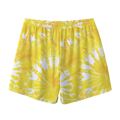 Tie Dye Themed Men's Pocketed Shorts