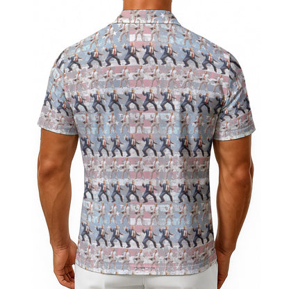 10 Donald Trump Designs, Mens Button Up Hawaiian Shirt