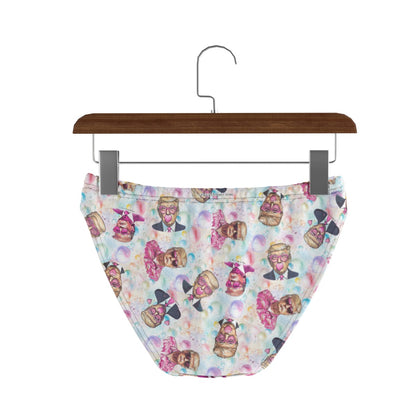 Donald Trump Themed Women's Briefs Underwear, Panties, Trump Briefs
