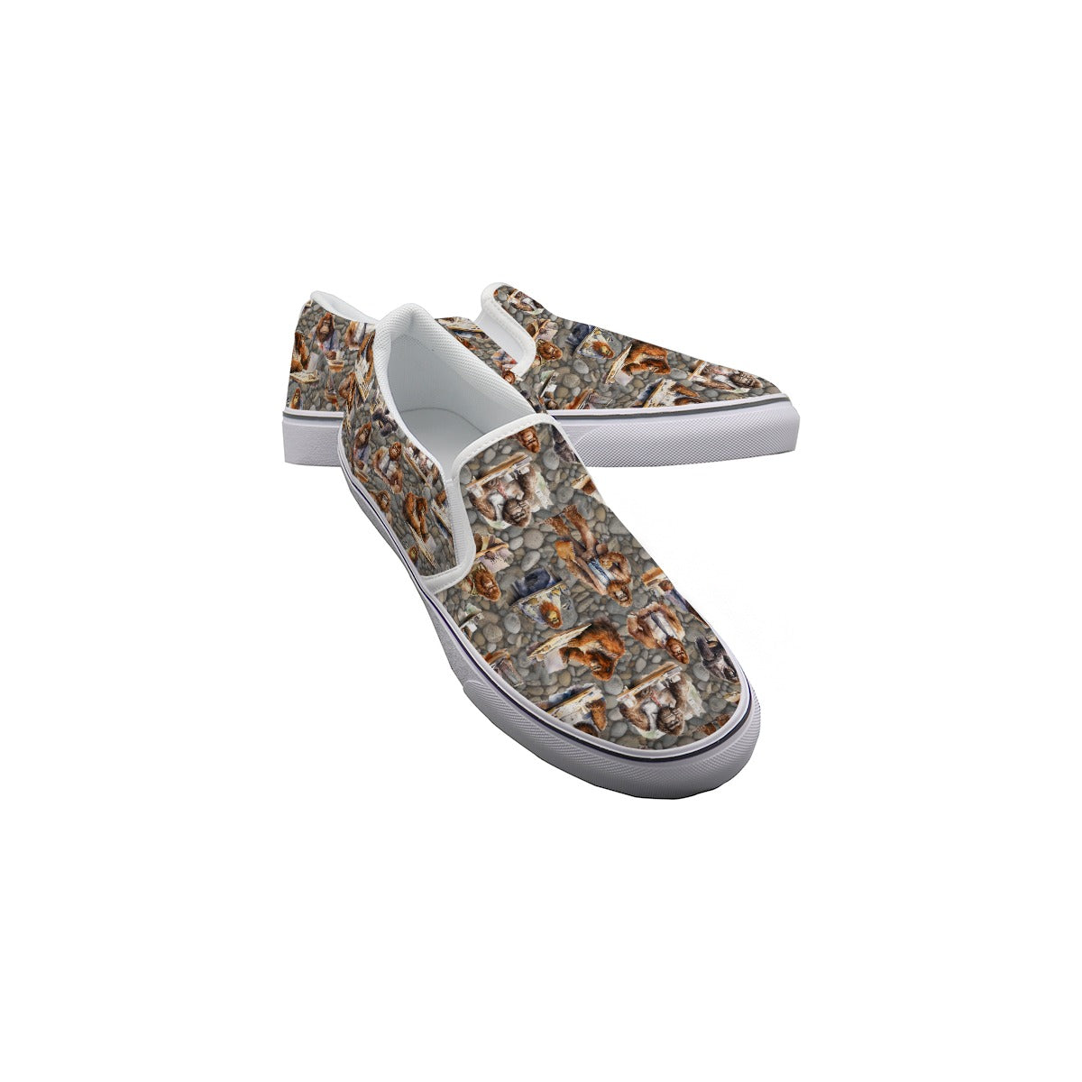 10 Bigfoot / Sasquatch Designs, Men's Slip On Sneakers