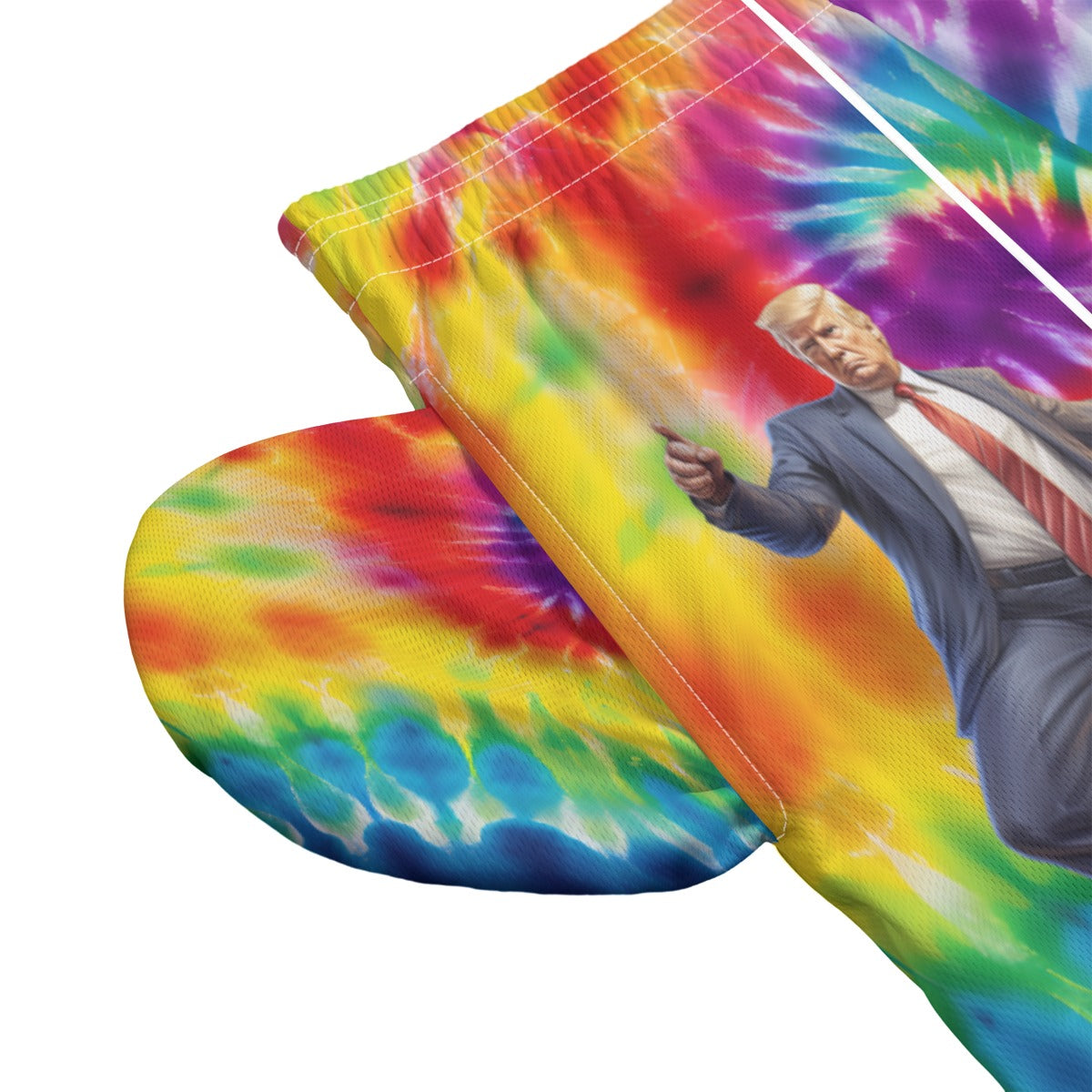 Tie Dye Donald & Melania Trump  Men's Pocket Customizable Shorts