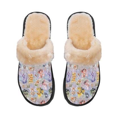 6 Fairy Designs, Women’s Plush, Fluffy Slippers