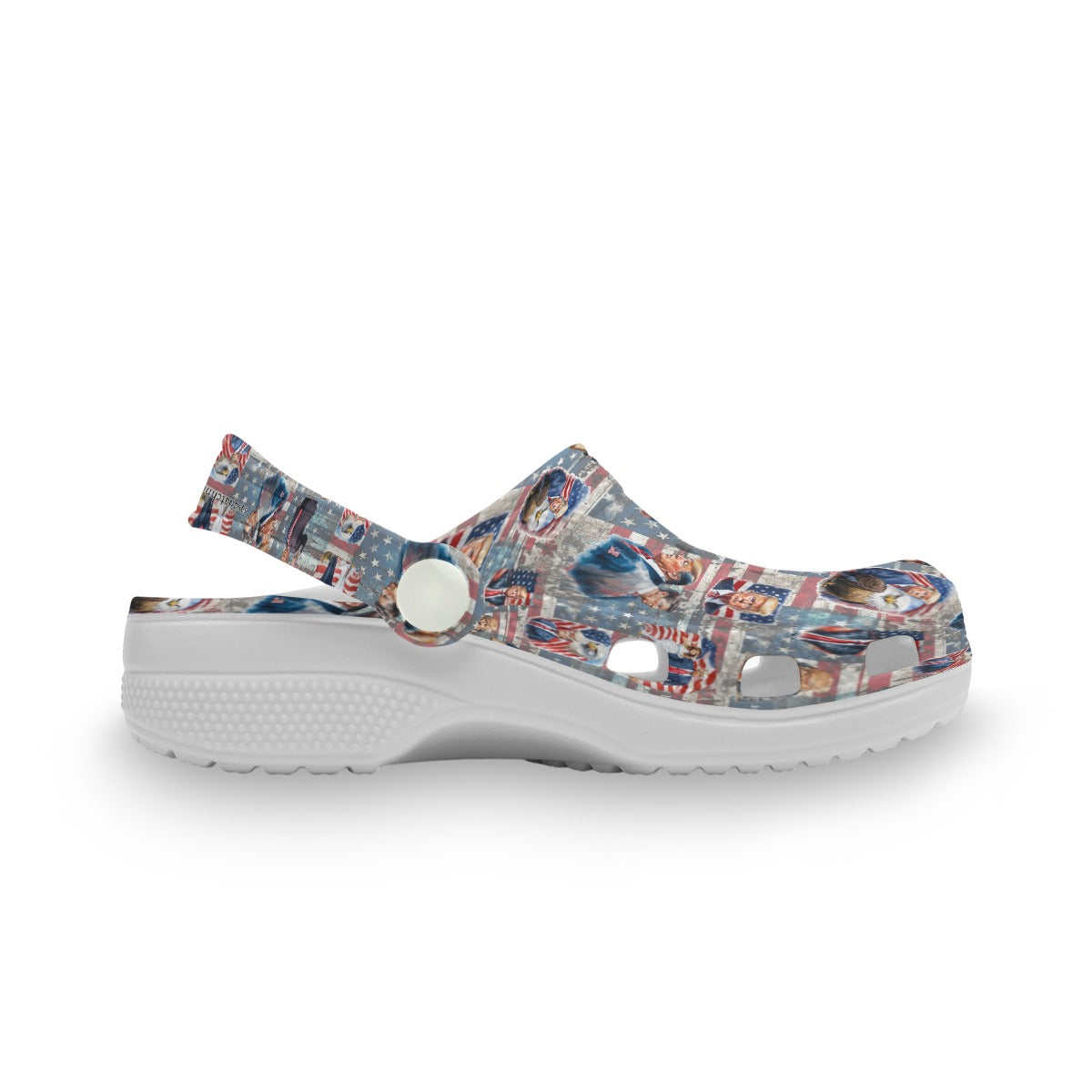 Donald Trump Designs 1 (10 Designs), Children’s Holed, Mule, Clogs, EVA, Gator Shoes