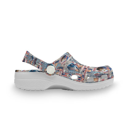 Donald Trump Designs 1 (10 Designs), Children’s Holed, Mule, Clogs, EVA, Gator Shoes