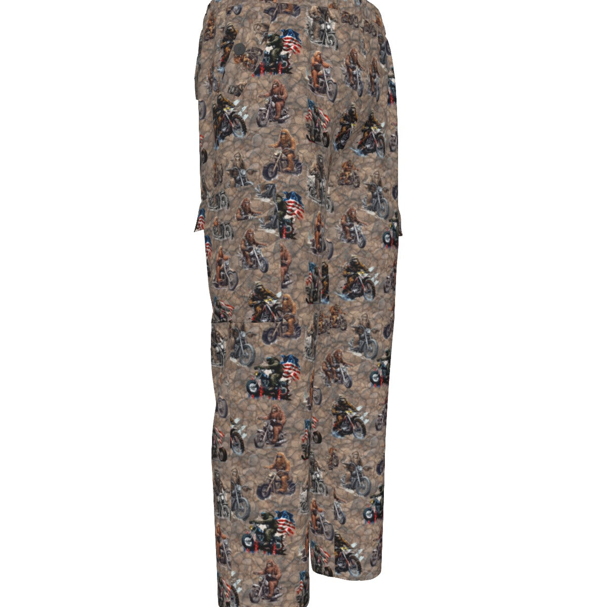 10 Bigfoot / Sasquatch Designs, Men’s Cargo Pants w/ Pockets