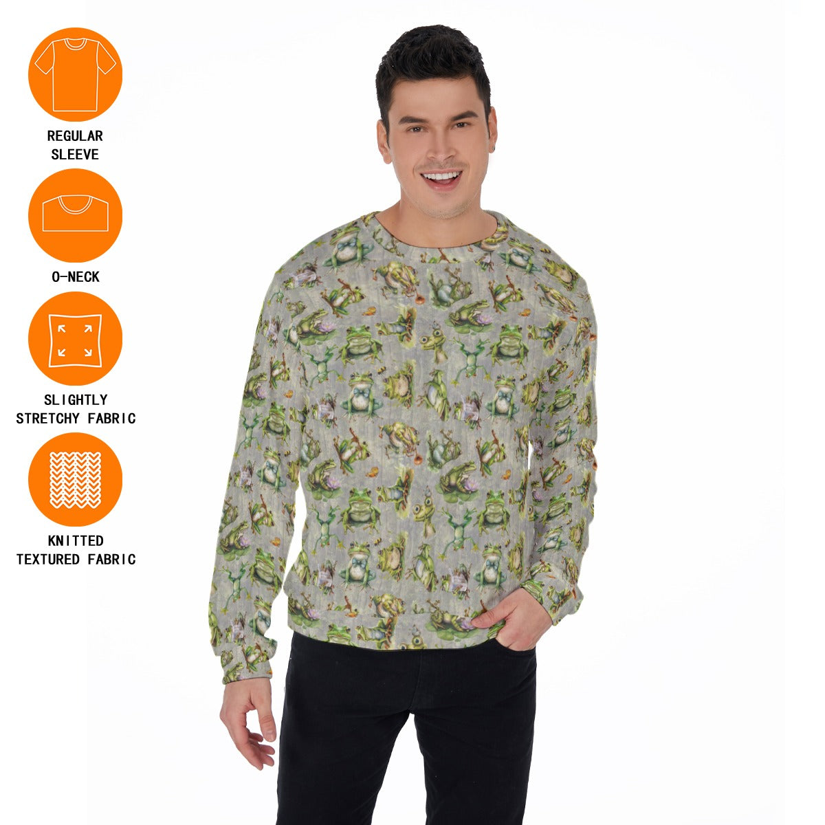 10 Animal Designs, Men’s Polyester Thickened Sweater