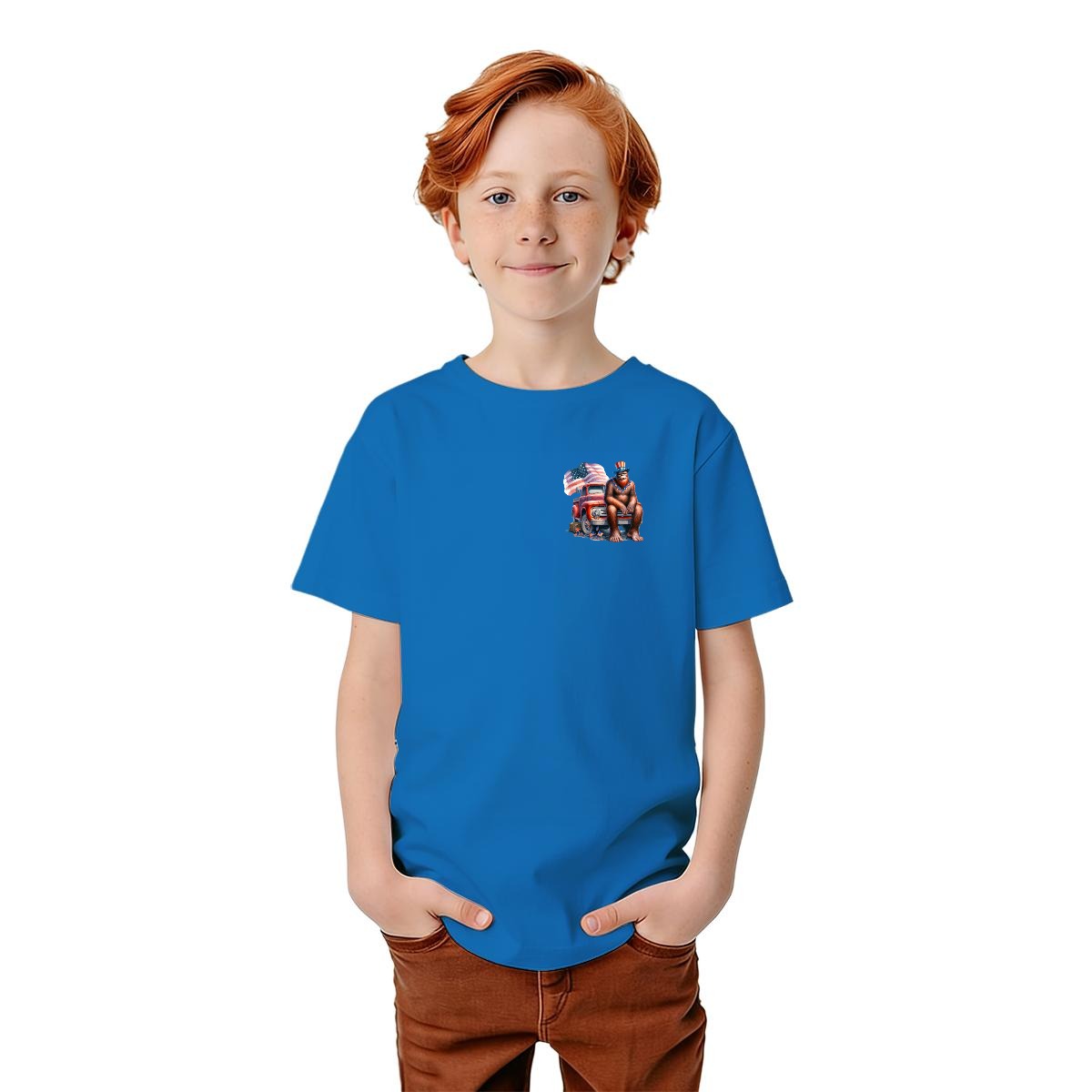 Bigfoot Sasquatch Designs, Kid’s Double Sided Gildan 5000B T Shirt