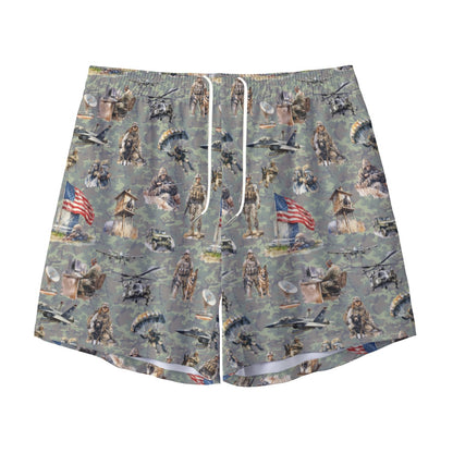 Mythical / Awesome Themed Men's Pocketed Shorts