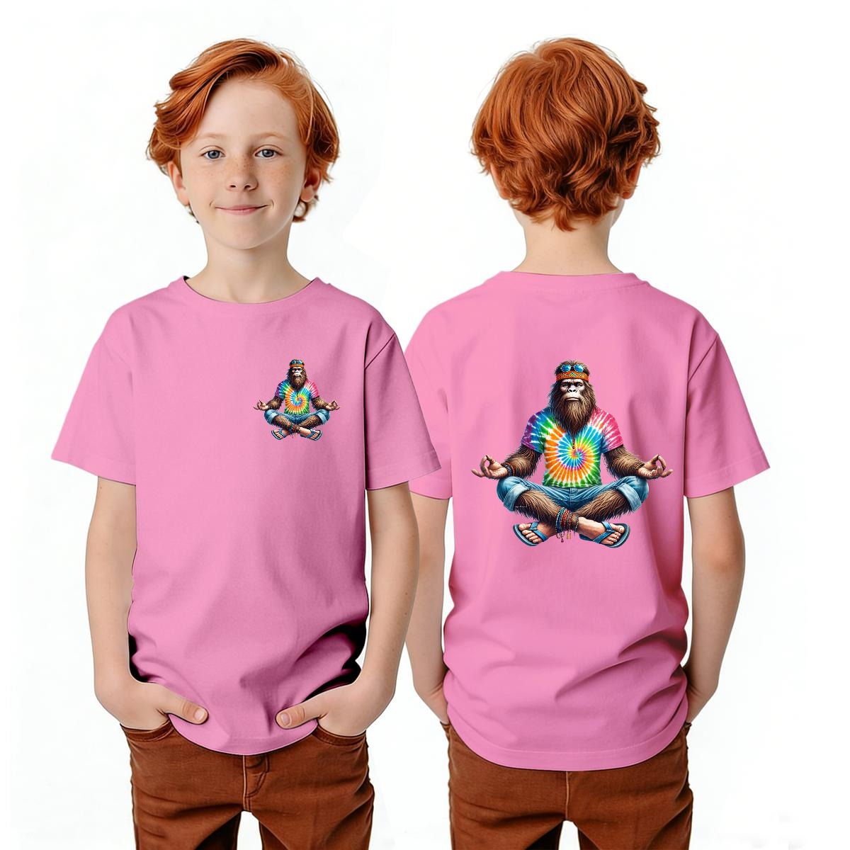Bigfoot Sasquatch Designs, Kid’s Double Sided Gildan 5000B T Shirt