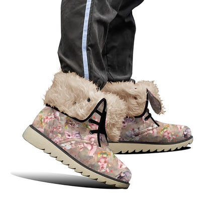 10 Animal Designs, Women’s Plush Velvet Lined Boots