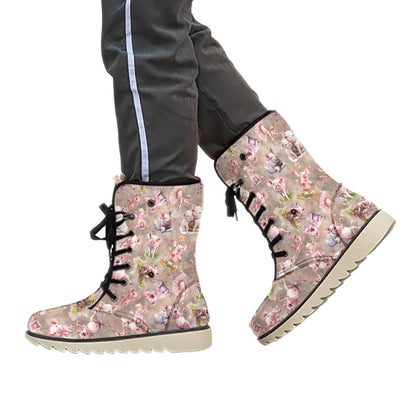 10 Animal Designs, Women’s Plush Velvet Lined Boots