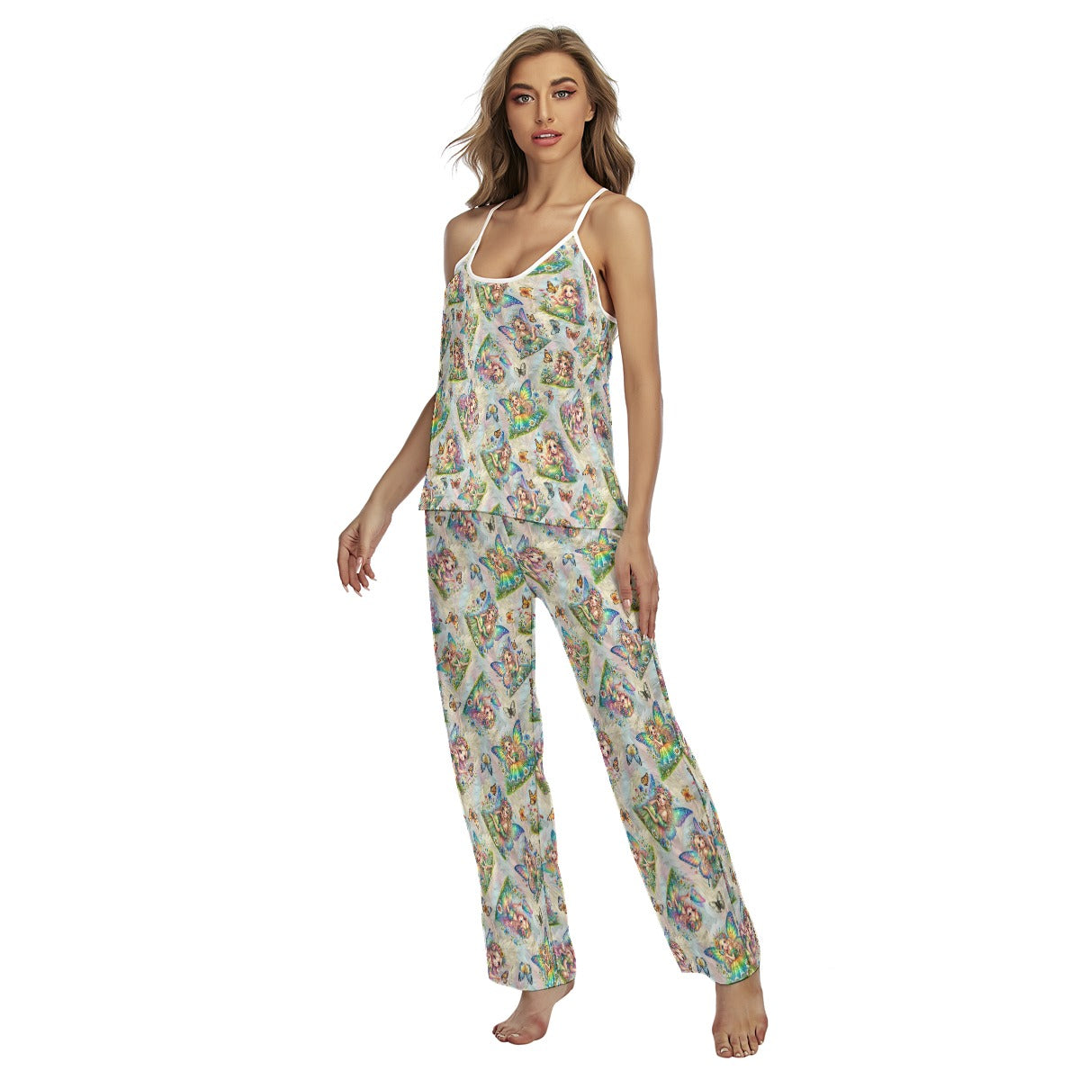5 Fairy Designs, Women's Cami Pajamas Set