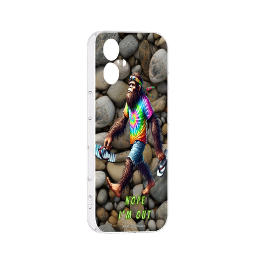 Hippie Bigfoot Sasquatch "Nope, I'm Out", IPhone 17 Series (4 models) TP Cell Mobile Phone Case