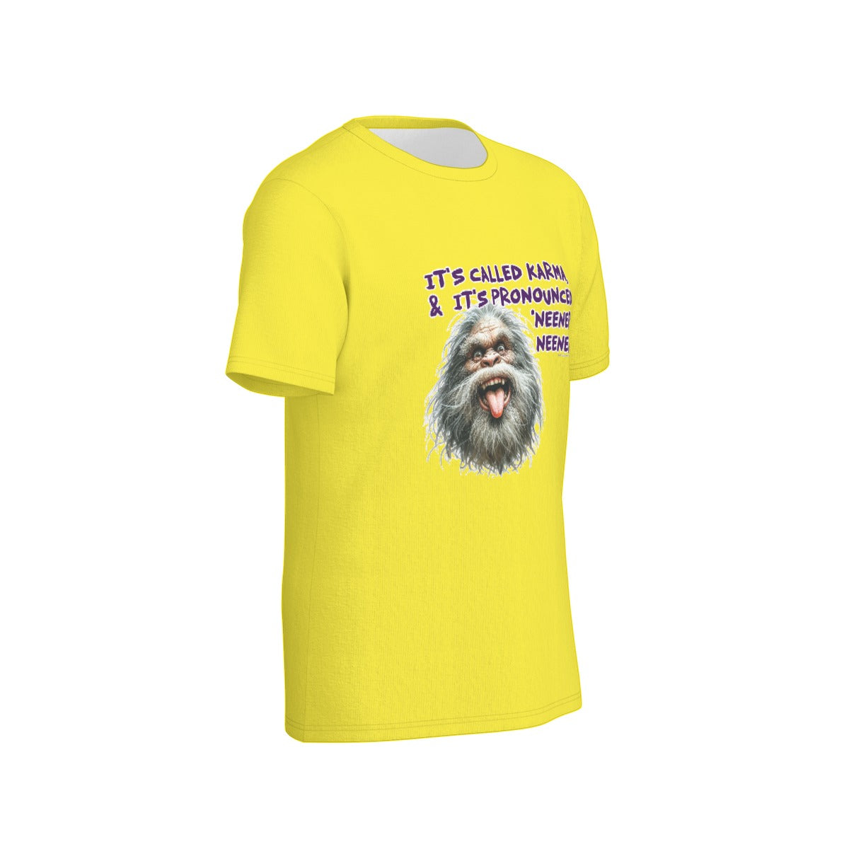 Bigfoot / Sasquatch "It's call karma", Unisex Short Sleeve O-Neck Cotton T Shirt