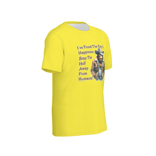 Bigfoot / Sasquatch "I found the key..", Unisex Short Sleeve O-Neck Cotton T Shirt