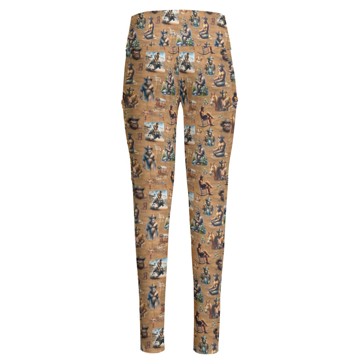 10 Bigfoot Designs, Women’s High Waist Leggings w/ Pocket