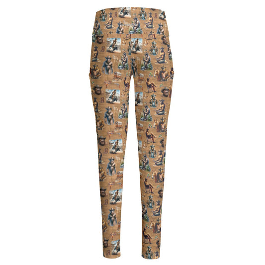 10 Bigfoot Designs, Women’s High Waist Leggings w/ Pocket
