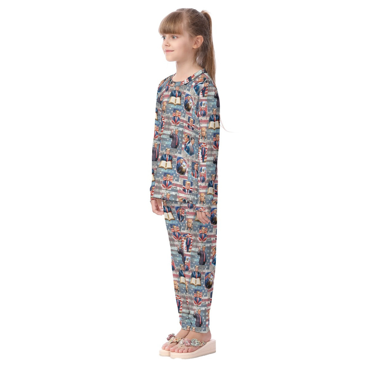 20 Donald Trump Designs Kid's Long Pajamas Set