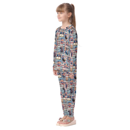 20 Donald Trump Designs Kid's Long Pajamas Set