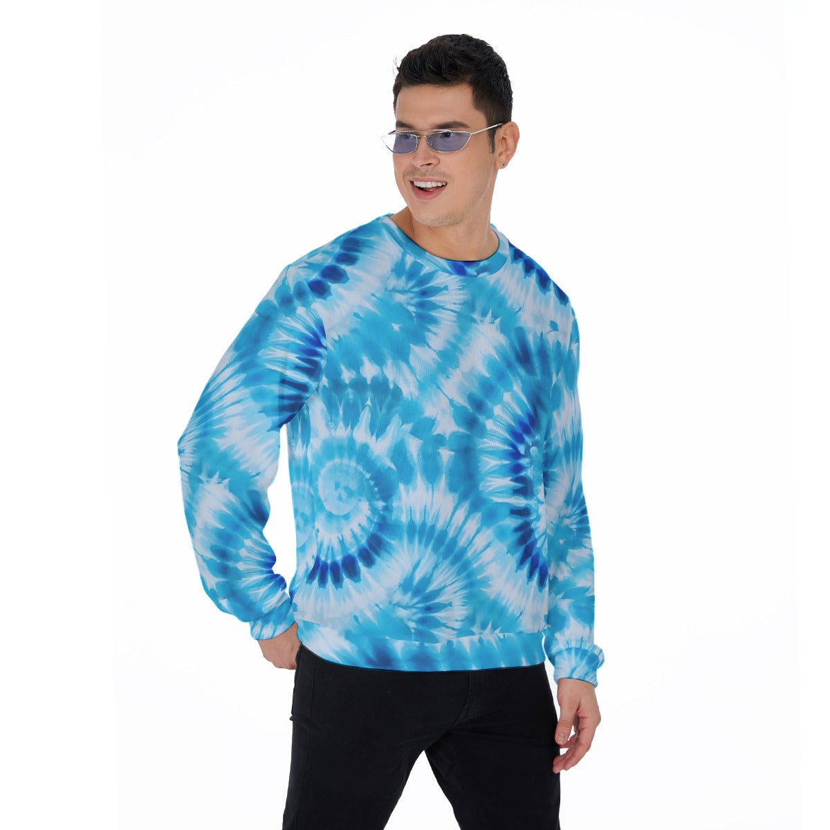 19 Tie Dye Designs, Men’s Polyester Thickened Sweater