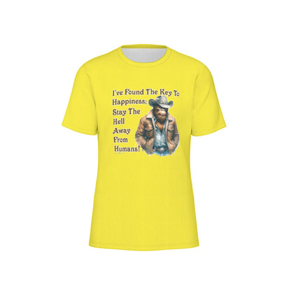 Bigfoot / Sasquatch "I've found the key..", O Neck Cotton T Shirt