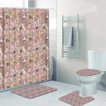10 Animal Designs, 4 Piece Bathroom Set - 4 Sizes