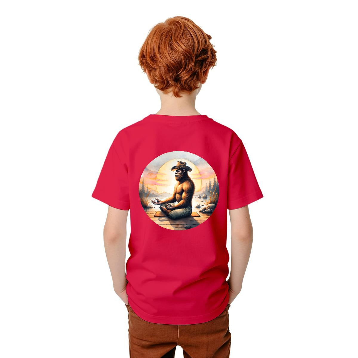 Bigfoot Sasquatch Designs, Kid’s Double Sided Gildan 5000B T Shirt