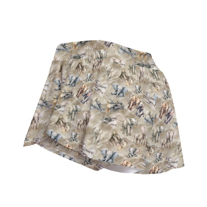 Animal Designs Sasquatch Sized Women's Sport Skorts With Pocket - Plus Sizes