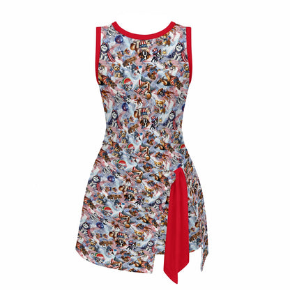 Girls Sports Romper 9 Patriot Designs