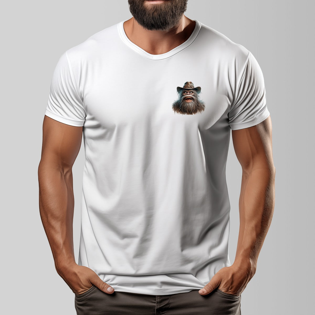 Bigfoot, Sasquatch "I'm Sorry I called You ignorant" Cotton Short Sleeve Double Sided T-shirt