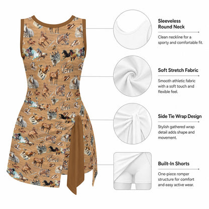 Girls Sports Romper 10 Animal Designs