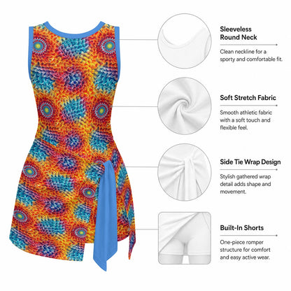 Girls Sports Romper 10 Psychedelic Designs