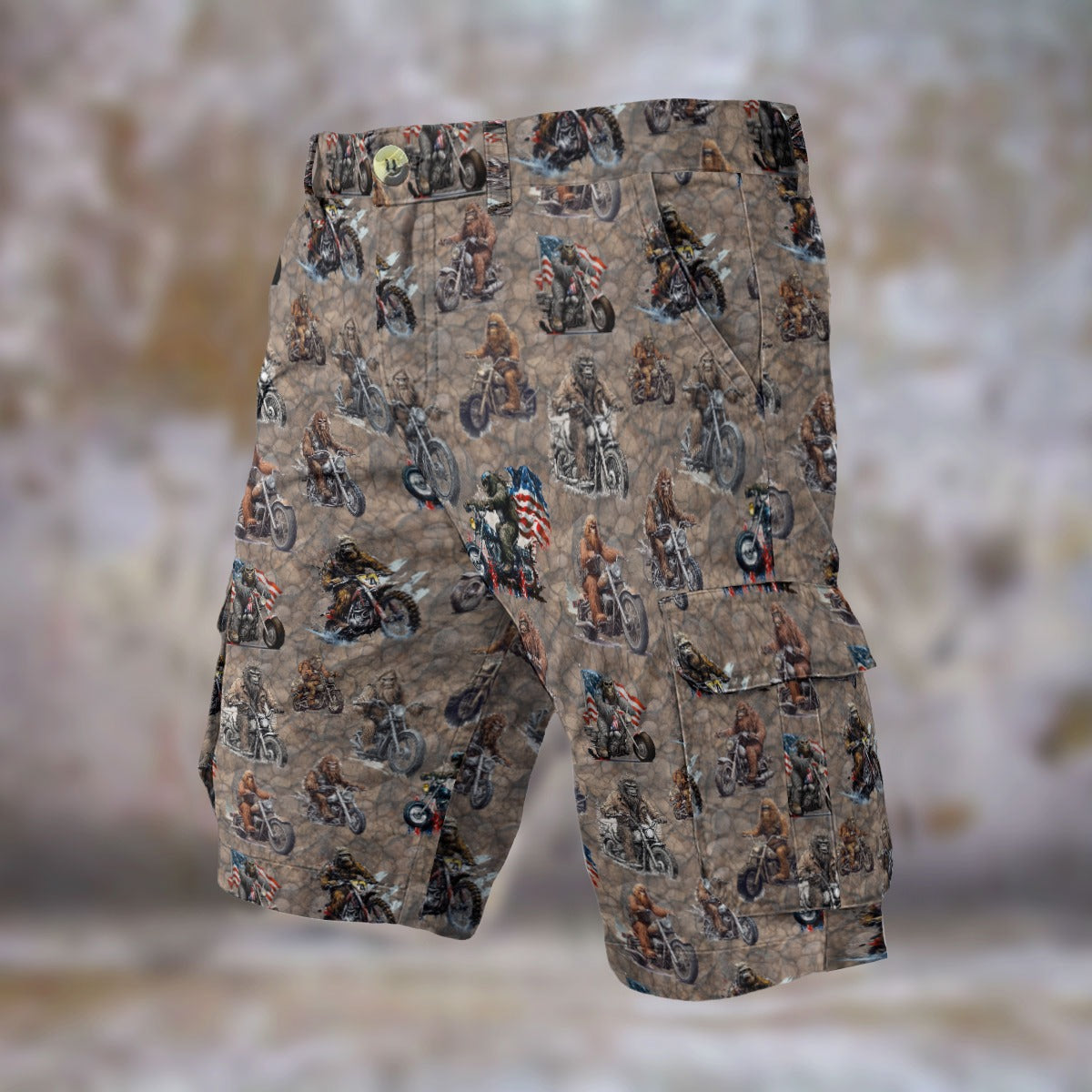 10 Bigfoot Designs, Sasquatch Men’s Cargo Shorts