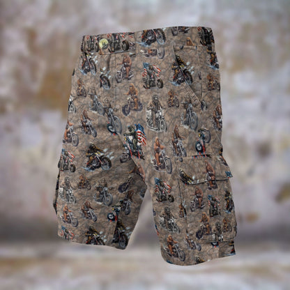 10 Bigfoot Designs, Sasquatch Men’s Cargo Shorts