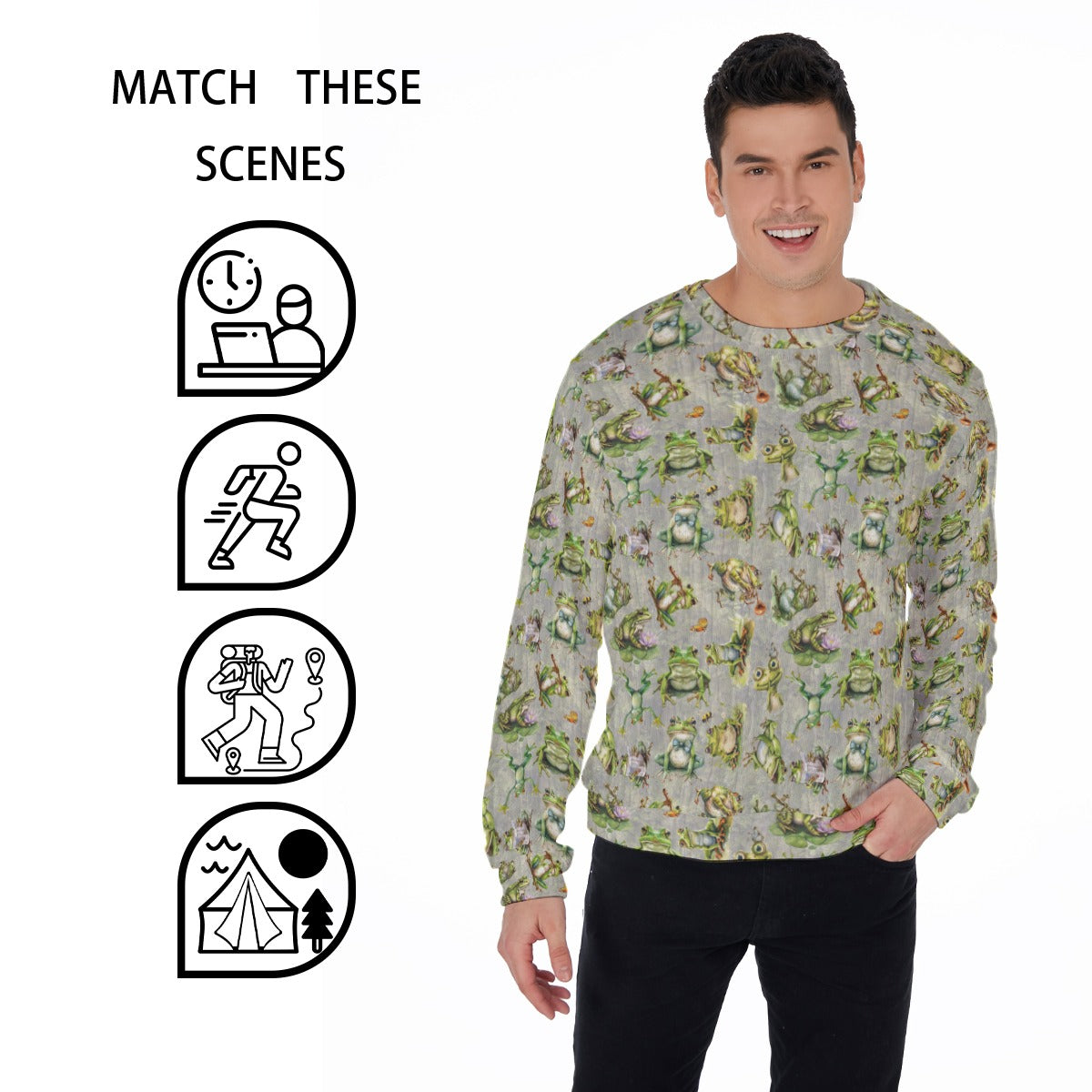 10 Animal Designs, Men’s Polyester Thickened Sweater