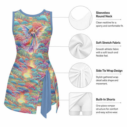 Girls Sports Romper Rainbow Fairy