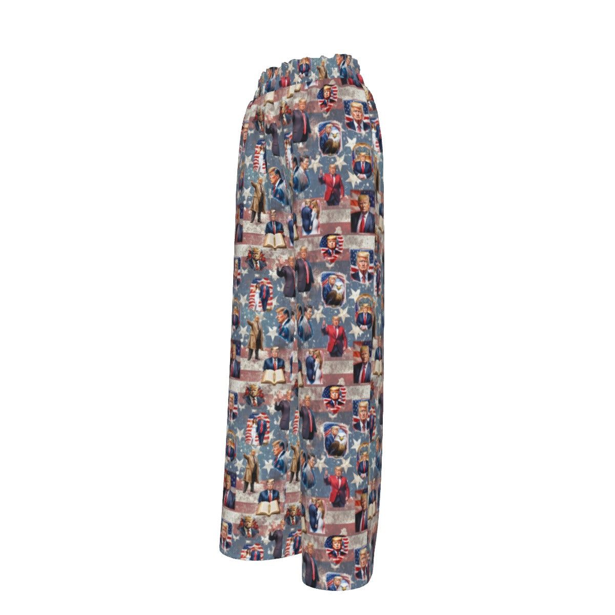 20 Donald Trump Design, Women’s Faux Silk Wide-Leg Pants
