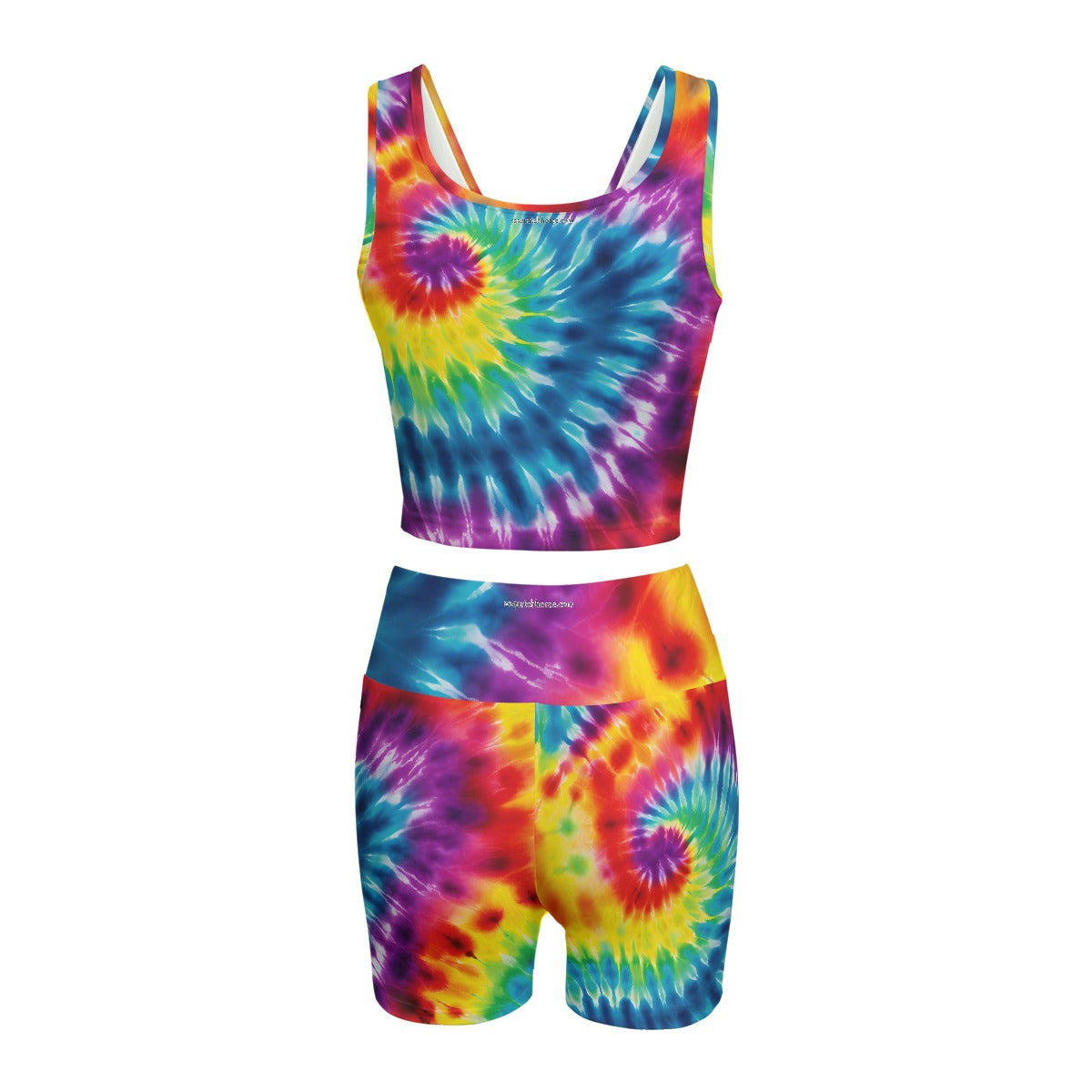 10 Tie Dye Designs, Women’s 2 Piece Yoga Short Set