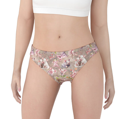 Animal Themed Women's Briefs Underwear Comfortable, Beautiful, Non Shrink