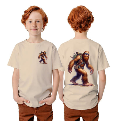 Bigfoot Sasquatch Designs, Kid’s Double Sided Gildan 5000B T Shirt