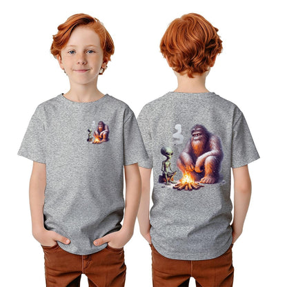 Bigfoot Sasquatch Designs, Kid’s Double Sided Gildan 5000B T Shirt