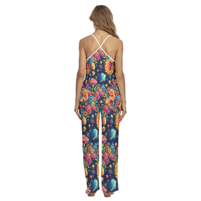 12 Galaxy, Outer Space Designs, Women's Cami Pajamas Set