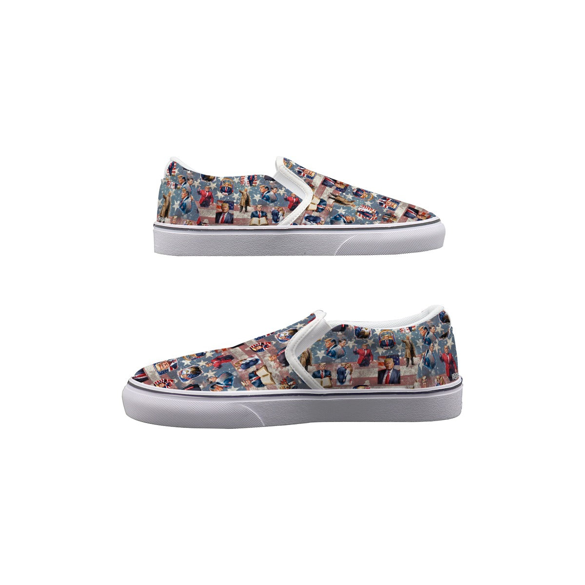 10 Donald Trump Designs, Men's Slip On Sneakers
