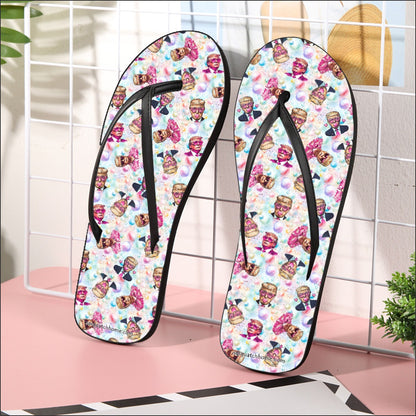 16 Donald Trump Designs, Women’s Flip Flops – Personalize with Your Name