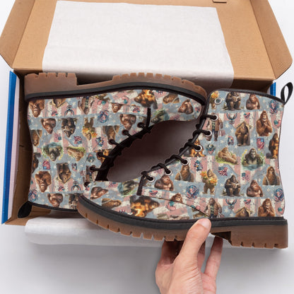 21 Bigfoot, Sasquatch Designs, Women's Martin Short Hiking Boots
