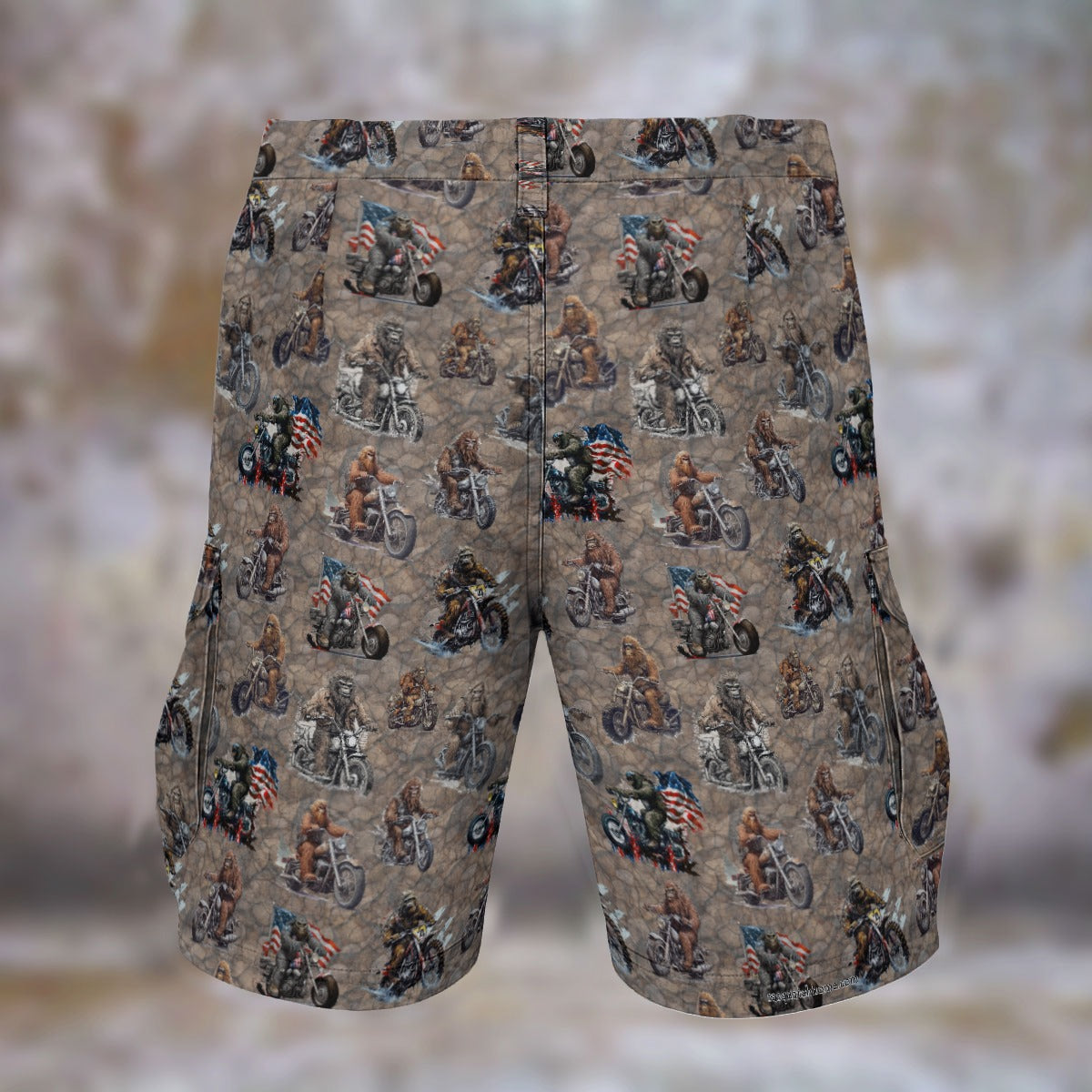 10 Bigfoot Designs, Sasquatch Men’s Cargo Shorts